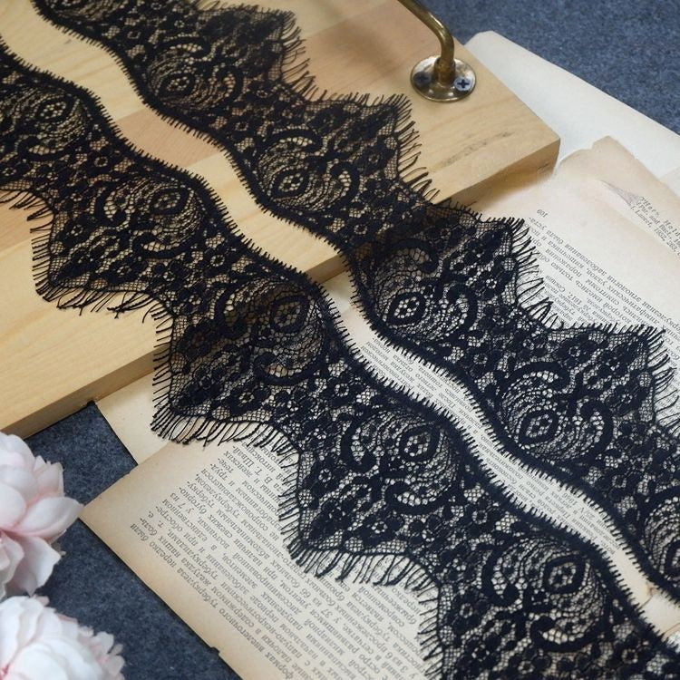 Lace Trim Wrist Cuff Fabric Width 6-8 cm LT0278-Lace Fabric Shop