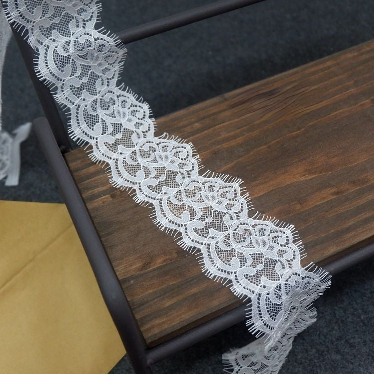 Chantilly Lace Trimmings Width 6-9 cm LT0309-Lace Fabric Shop