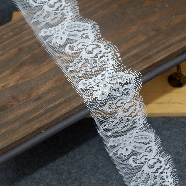 Chantilly Lace Trim Width 4-14 cm LT0060-Lace Fabric Shop