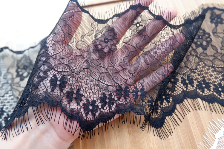 Eyelash Lace Trim Width 12-14 cm LT0085-Lace Fabric Shop