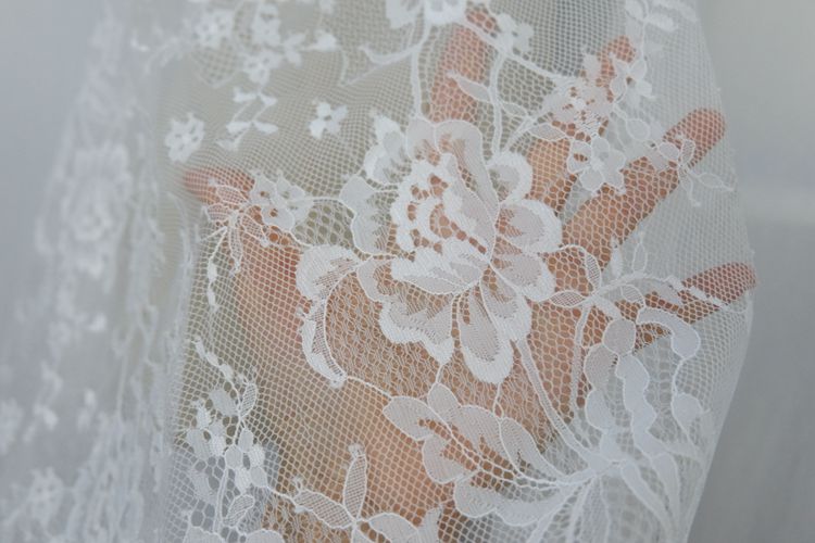 French Chantilly Lace Width 70 cm CHL0050-Lace Fabric Shop