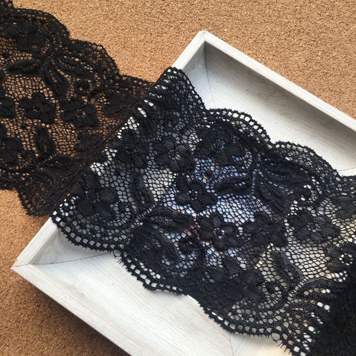 Stretch Color Lace Trim Width 14 cm CL0045-Lace Fabric Shop