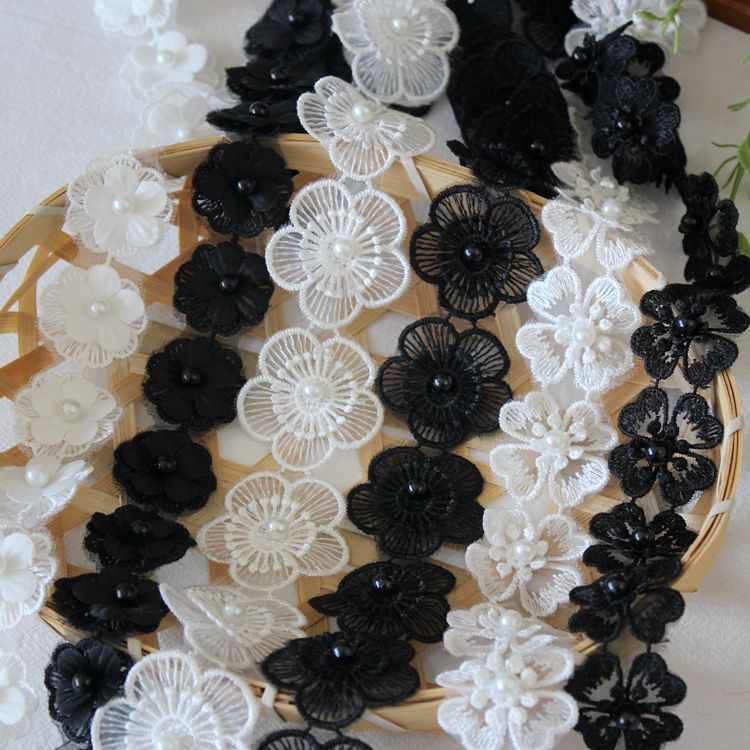 Wedding Embroidery Beaded Lace Trims BT0114-Lace Fabric Shop