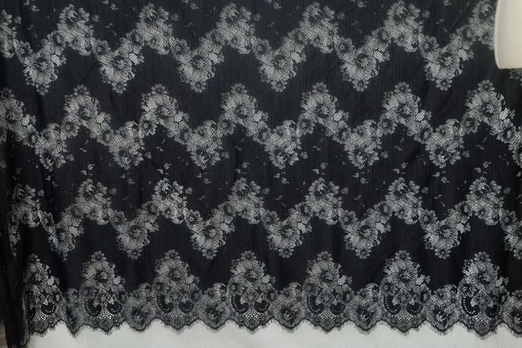 Nylon Cotton Chantilly Lace Width 150 cm CHL0027-Lace Fabric Shop