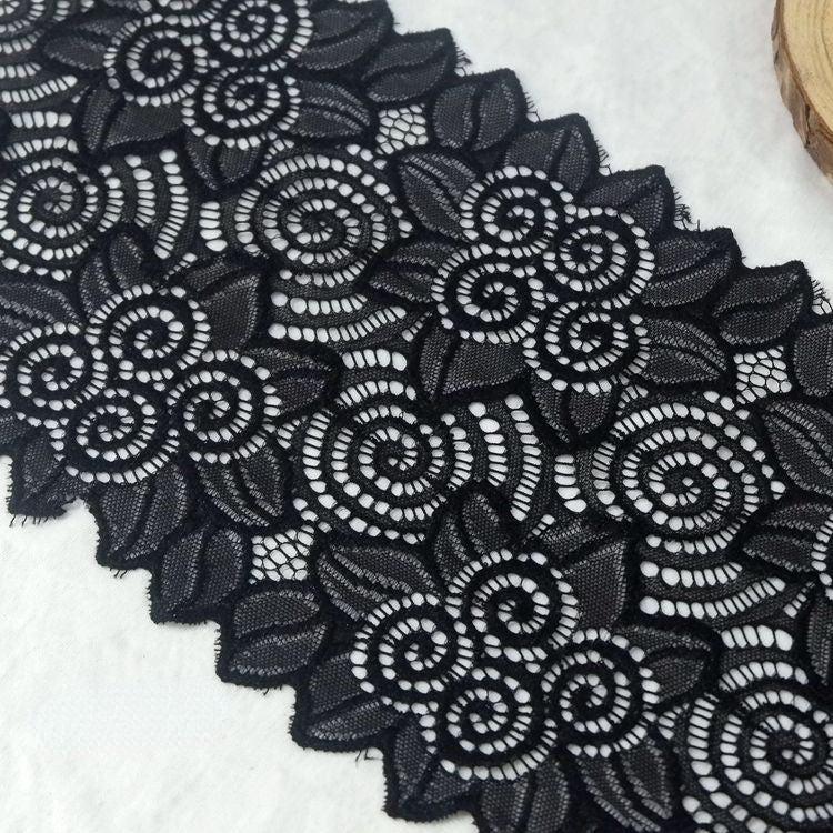 Wedding Stretch Lace Trim Material 15-22 cm LT0260-Lace Fabric Shop