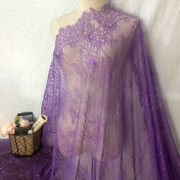 Chantilly Color Lace Width 150 cm CL0012-Lace Fabric Shop