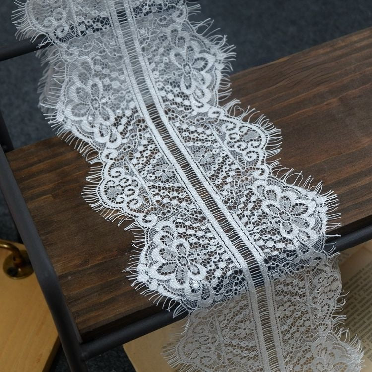 Eyelash Lace Trim Width 7-14 cm LT0143-Lace Fabric Shop