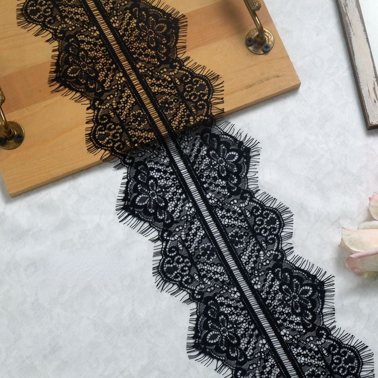 Eyelash Lace Trim Width 7-14 cm LT0143-Lace Fabric Shop