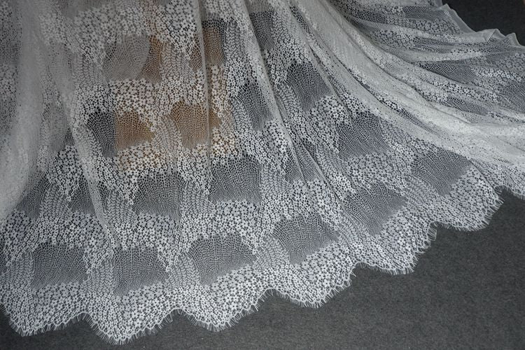 Plum Blossom Guipure Lace Width 150 cm GL0071-Lace Fabric Shop
