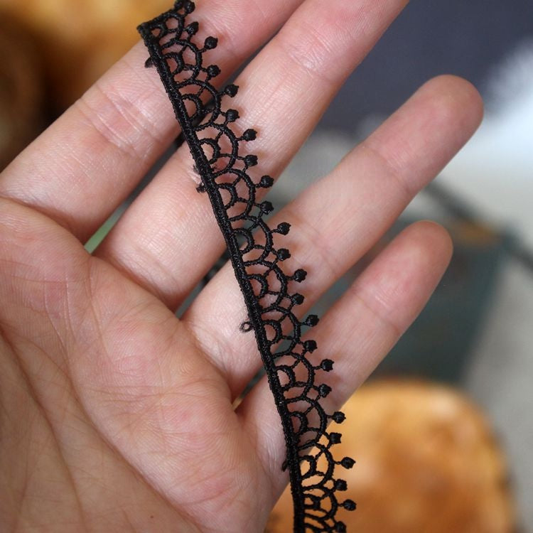 Hollow Neckline Lace Trim Width 1 cm LT0356-Lace Fabric Shop