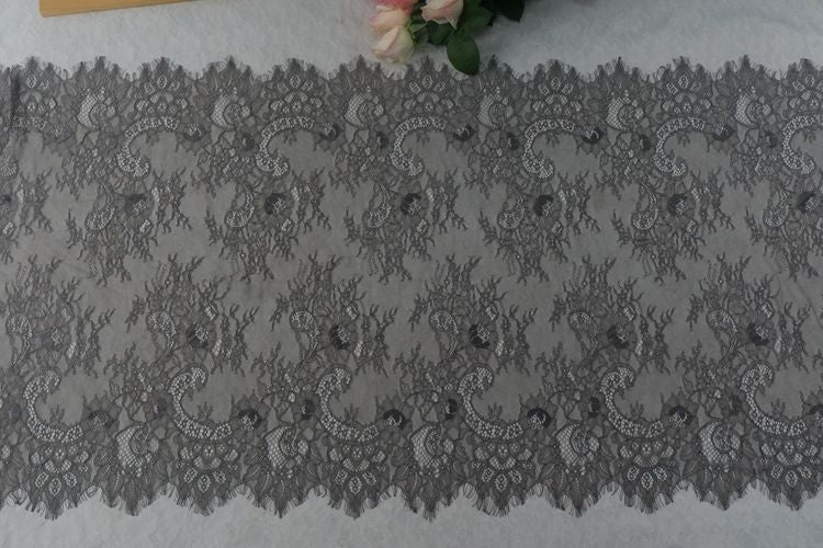 Thin Chantilly Color Lace Width 65 cm CL0015-Lace Fabric Shop