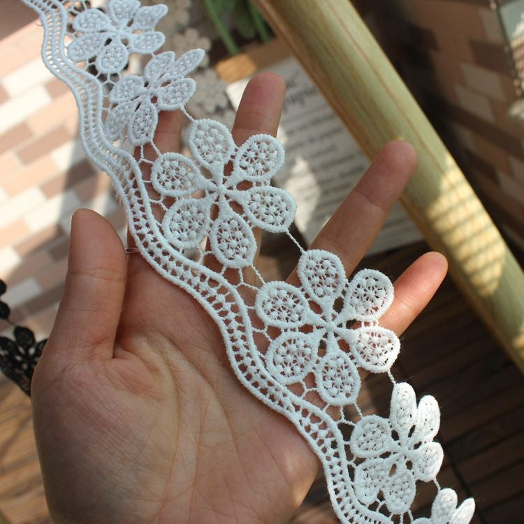 Hollow Floral Sewing Lace Trim Width 5 cm LT0349-Lace Fabric Shop