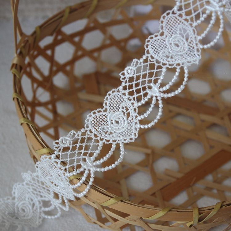 Butterfly Rose Love Lace Trim Width 2-5 cm LT0362-Lace Fabric Shop