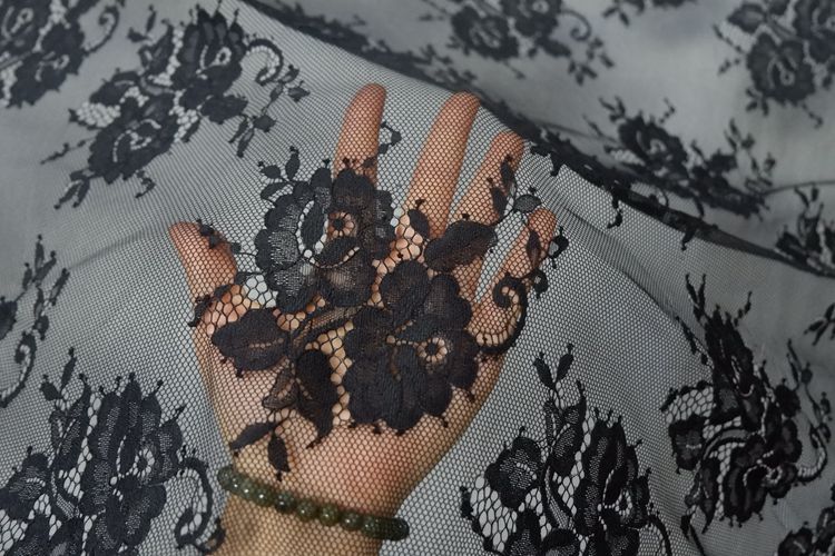 3D Chantilly Lace Width 150 cm CHL0028-Lace Fabric Shop