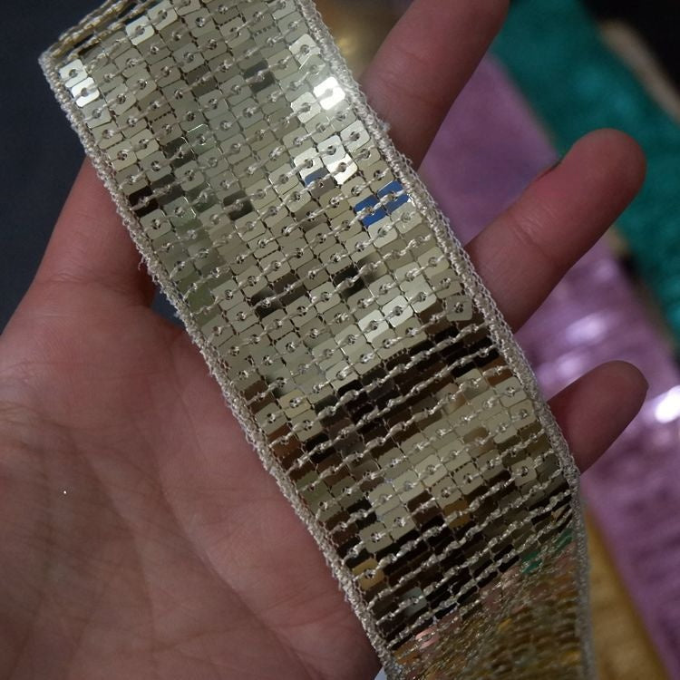 Beaded Sequins Color Lace Trims BT0043-Lace Fabric Shop