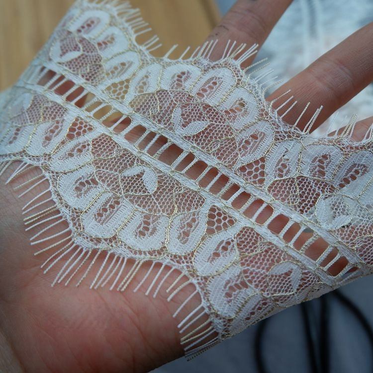 Cuff Lace Trim Material Width 4-10 cm LT0236-Lace Fabric Shop