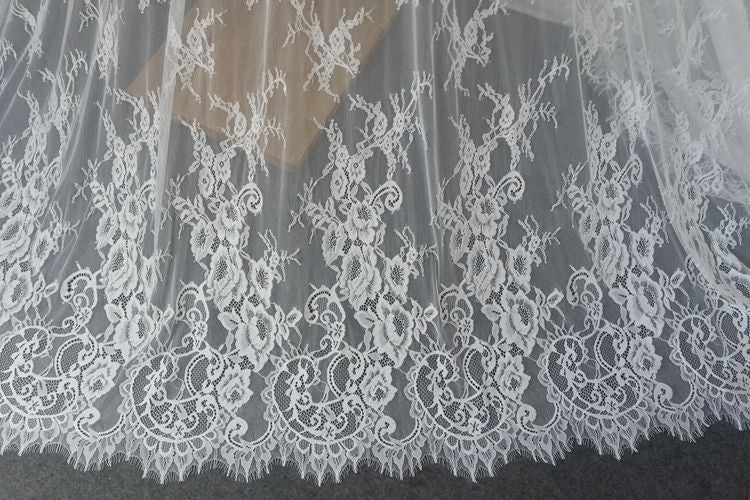 Thick Chantilly Lace Material Width 150 cm CHL0092-Lace Fabric Shop