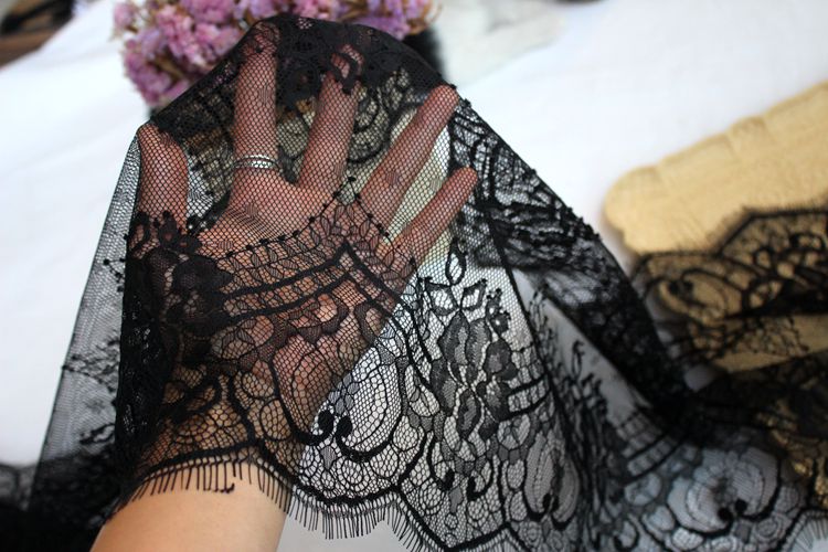 T-shirt Cuff Lace Trims Fabric Width 32 cm LT0328-Lace Fabric Shop