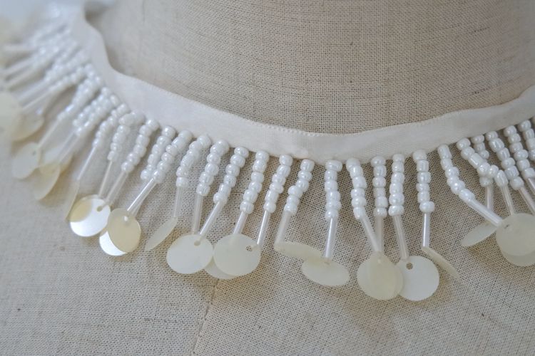 Handmade Beaded Lace Trims BT0051-Lace Fabric Shop