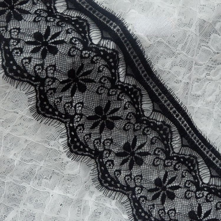 Eyelash Lace Trim Width 13 cm LT0075-Lace Fabric Shop