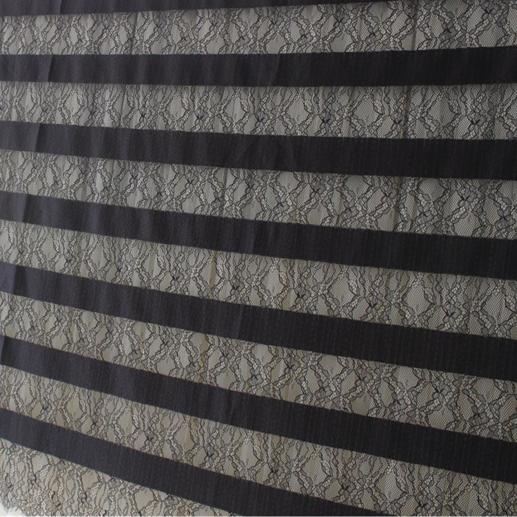 Luxury Stripe Chantilly Lace Width 150 cm CHL0129-Lace Fabric Shop