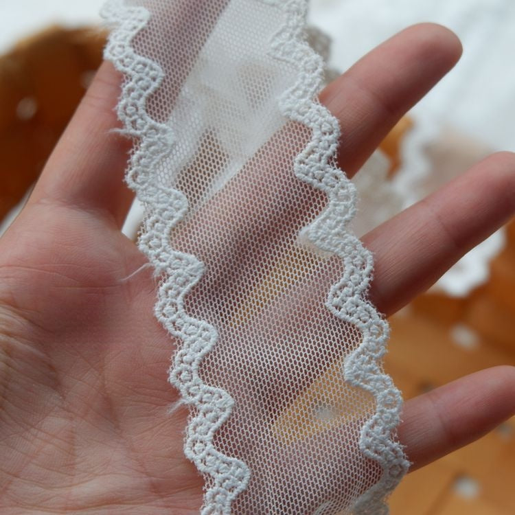 Stitching Tulle Fabric Width 2-4 cm TF0076-Lace Fabric Shop