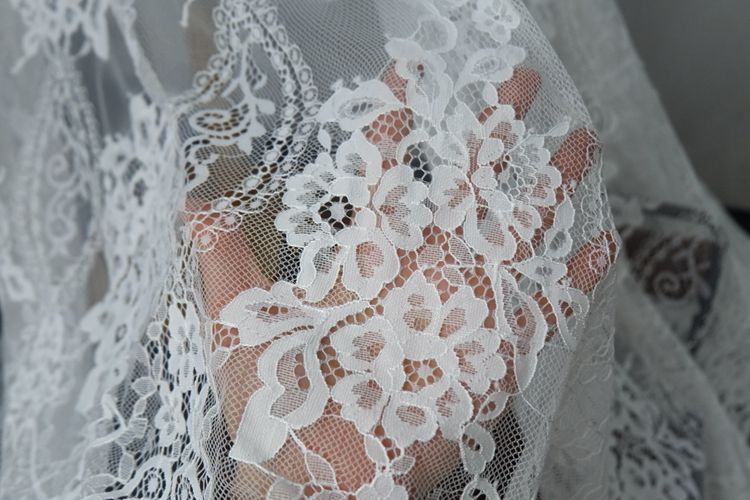 3D Chantilly Lace Width 150 cm CHL0046-Lace Fabric Shop