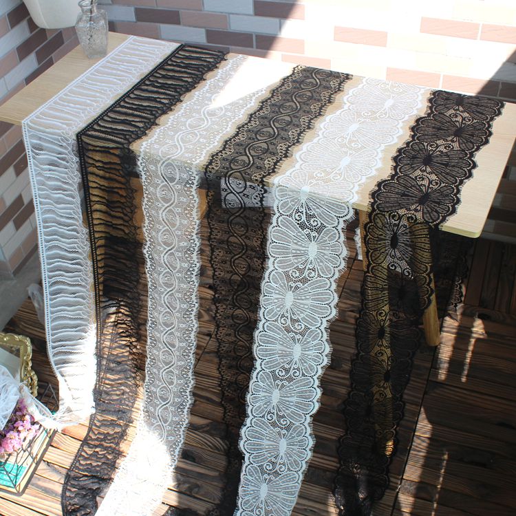 Veil Chantilly Lace Trims Width 14-16 cm LT0326-Lace Fabric Shop