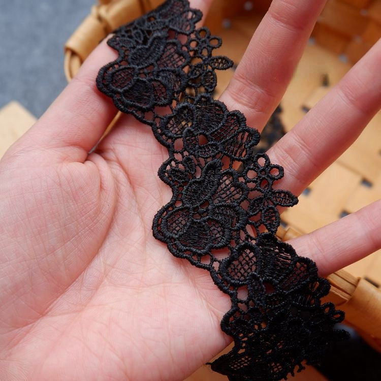 Floral Guipure Lace Trim Decoration LT0165-Lace Fabric Shop