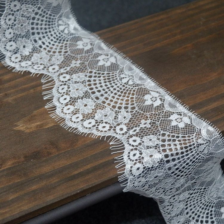 Chantilly Lace Trim Width 10-20 cm LT0055-Lace Fabric Shop