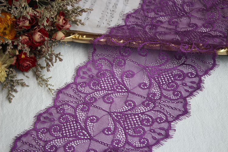 Tulle Color Lace Width 18-20 cm CL0002-Lace Fabric Shop