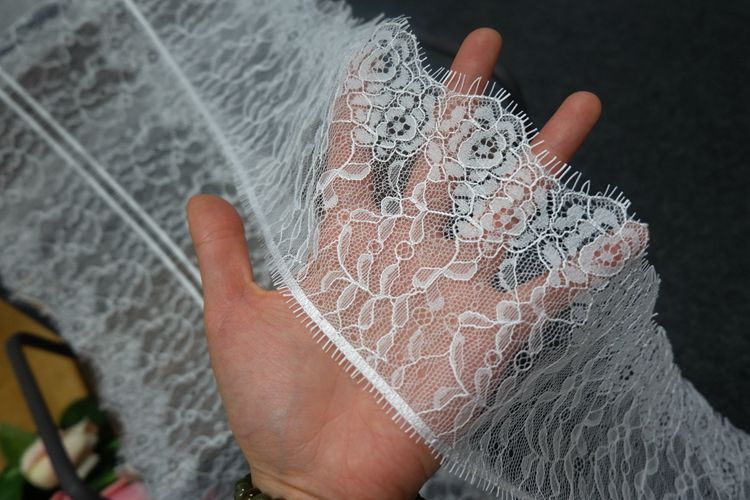 Chantilly Lace Trim Width 10-21 cm LT0039-Lace Fabric Shop