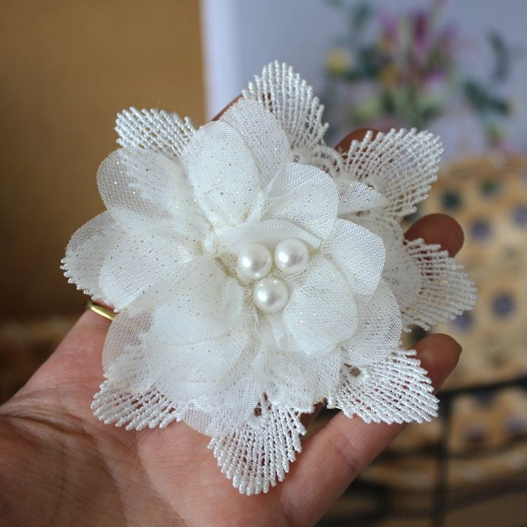 3D Lace Floral Trim Single Flower BT0005-Lace Fabric Shop