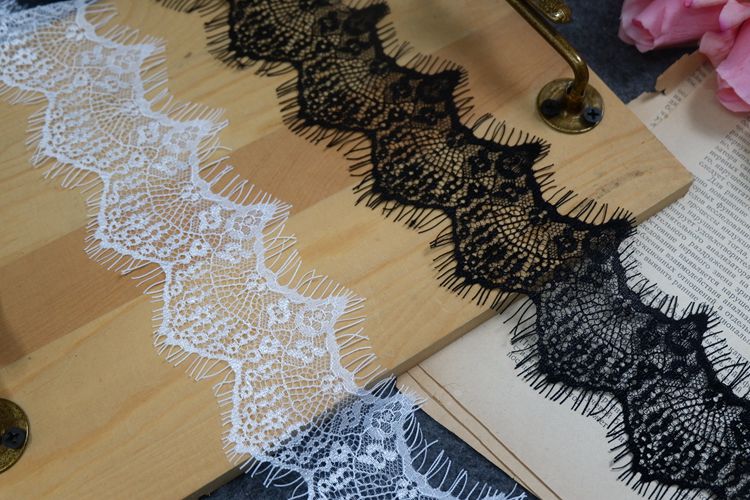 Hollow Chantilly Lace Trims Width 6-10 cm LT0288-Lace Fabric Shop