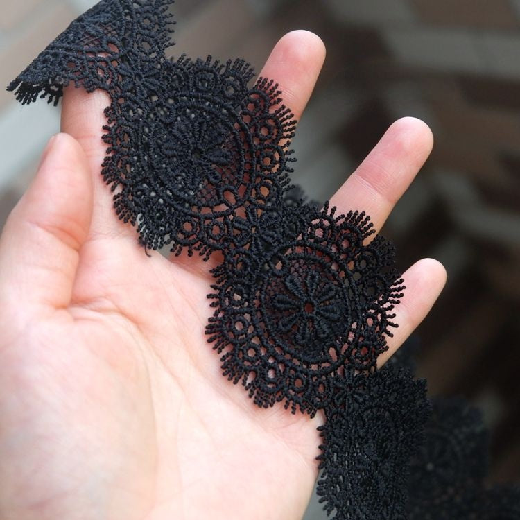 Guipure Lace Trim Flower Width 1-6 cm LT0311-Lace Fabric Shop