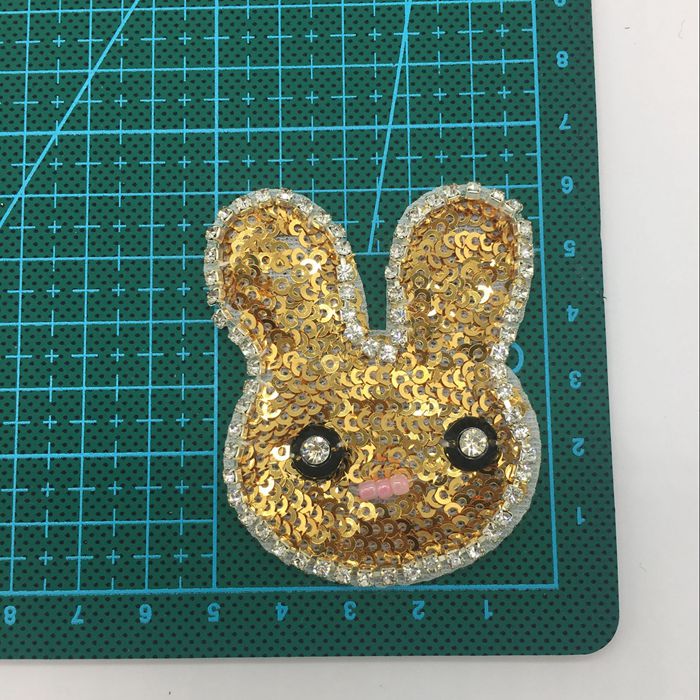 Sequins Letters Cloth Sticker Accessories BA0049-Lace Fabric Shop