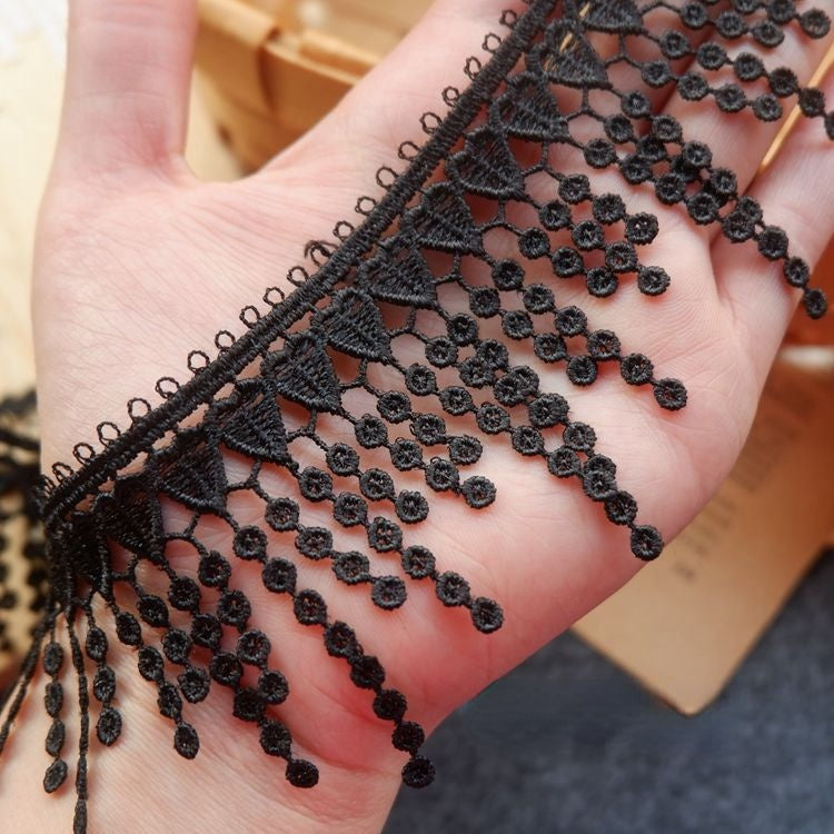 Tassel Sewing Lace Trim Material Fabric LT0252-Lace Fabric Shop