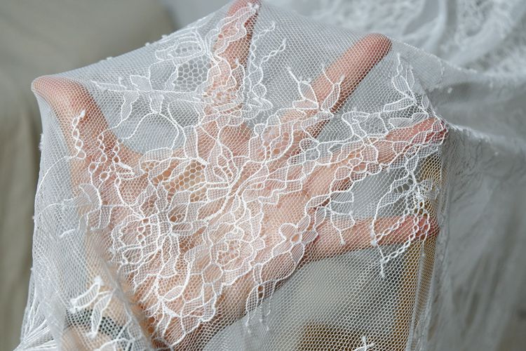 3D Chantilly Lace Width 150 cm CHL0025-Lace Fabric Shop
