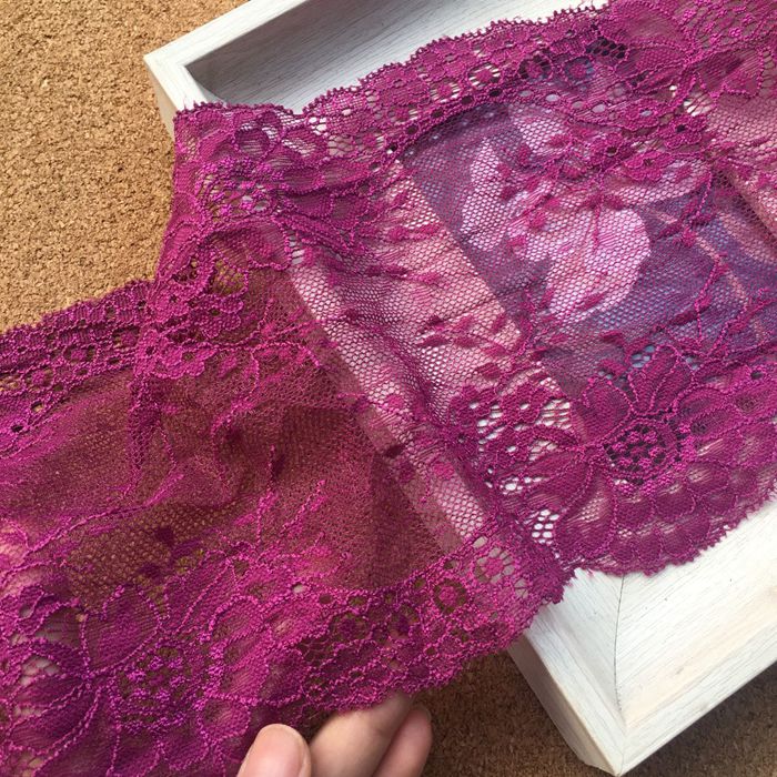 Stretch Color Lace Trims Width 18 cm CL0039-Lace Fabric Shop