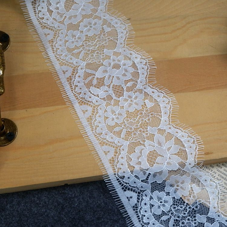 3D Chantilly Lace Trim 8-10 cm LT0101-Lace Fabric Shop
