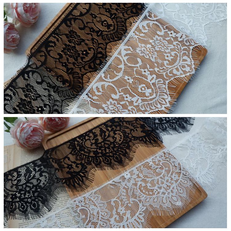 Eyelash Lace Trims Width 13-17 cm LT0216-Lace Fabric Shop