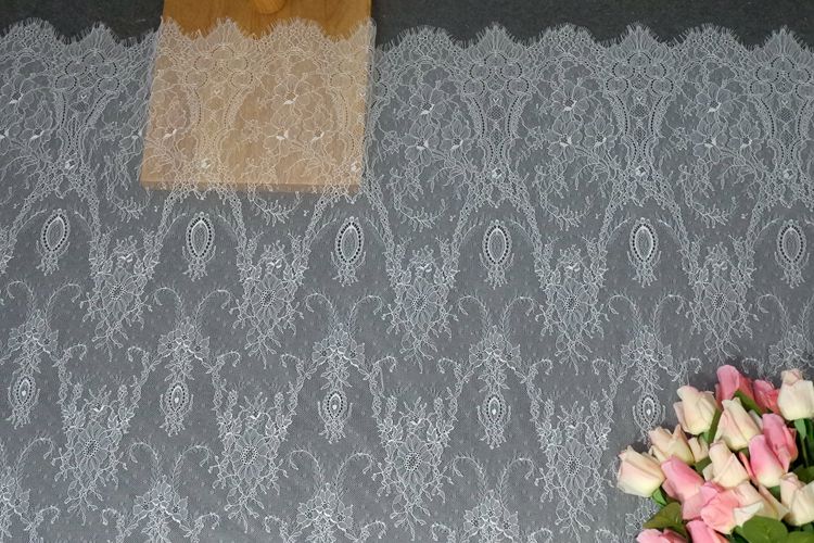 Eyelash Chantilly Lace Width 150 cm CHL0041-Lace Fabric Shop