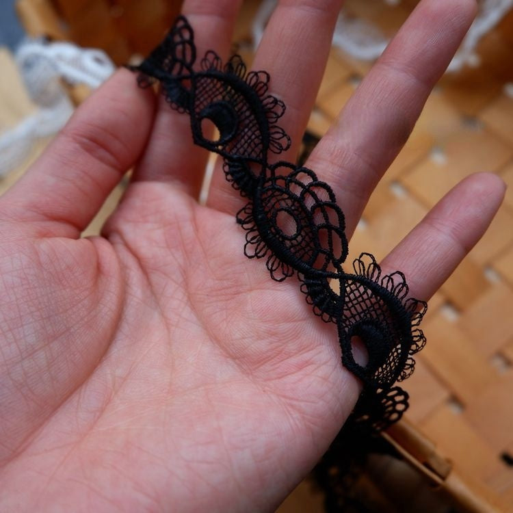 Narrow Lace Trim Width 2-5 cm LT0177-Lace Fabric Shop