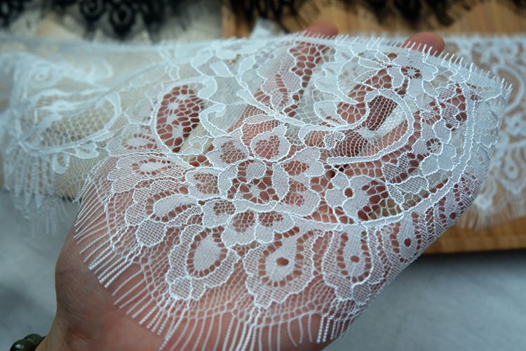 Eyelash Lace Trims Width 13-17 cm LT0216-Lace Fabric Shop
