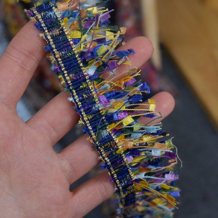 Colorful Fringe Lace Trim Width 3.5 cm CL0061-Lace Fabric Shop