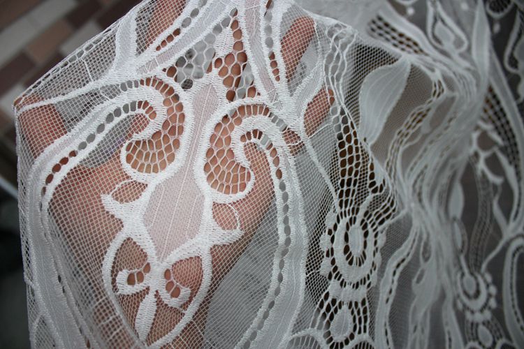 3D Chantilly Lace Textile Width 150 cm CHL0120-Lace Fabric Shop