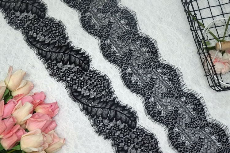 Chantilly Lace Trim Width 12 cm LT0038-Lace Fabric Shop