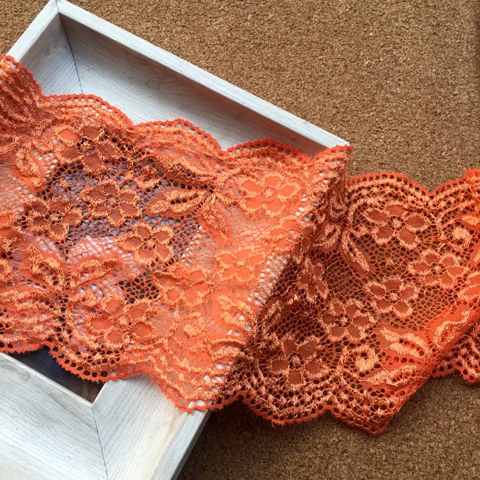 Stretch Color Lace Trim Width 14 cm CL0045-Lace Fabric Shop