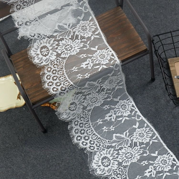 Chantilly Lace Trims Width 20-26 cm LT0104-Lace Fabric Shop
