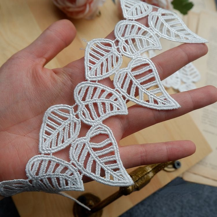 3D Floral Lace Trims Width 4-7 cm LT0136-Lace Fabric Shop